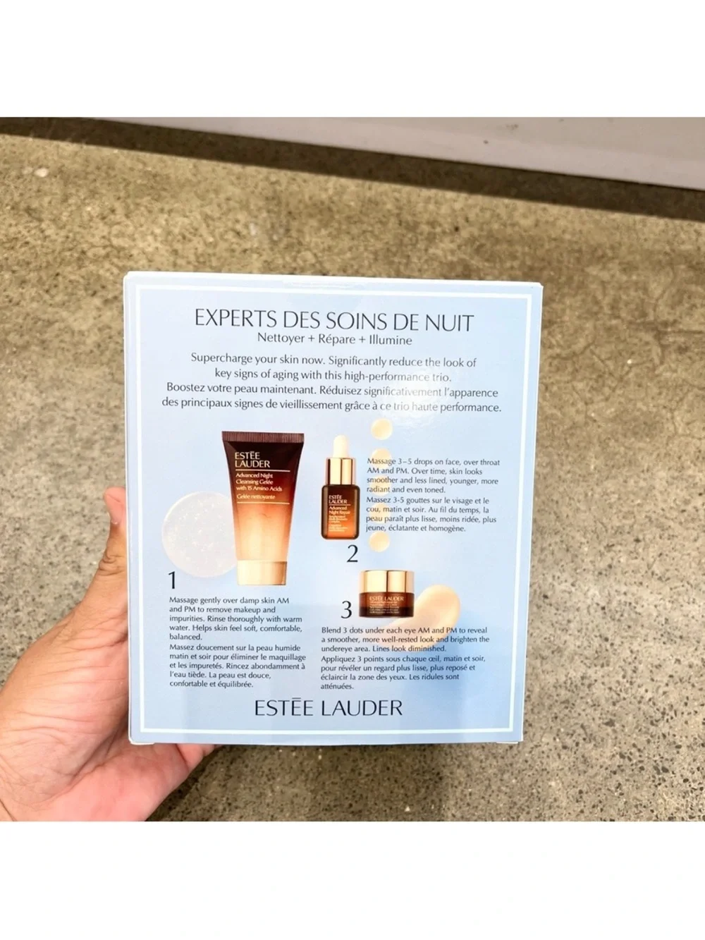 Estee Lauder Nighttime
Experts Cleanse + Repair +
Brigten 3pcs Sealed - Picture 7 of 7